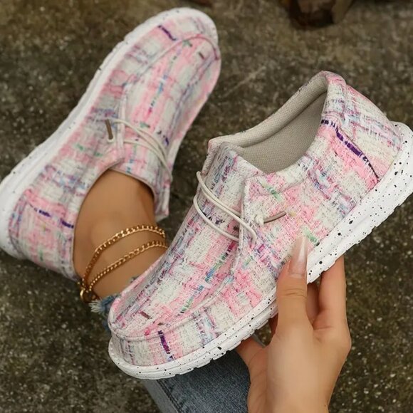 WOMEN: PINK CONFETTI SLIP-ON SHOES - Picture 5 of 15